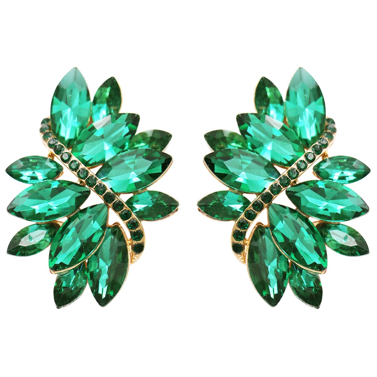 Effy 1/5 CT. T.W. Diamond & Genuine Green Emerald 14K Gold 8.2mm Stud  Earrings - JCPenney