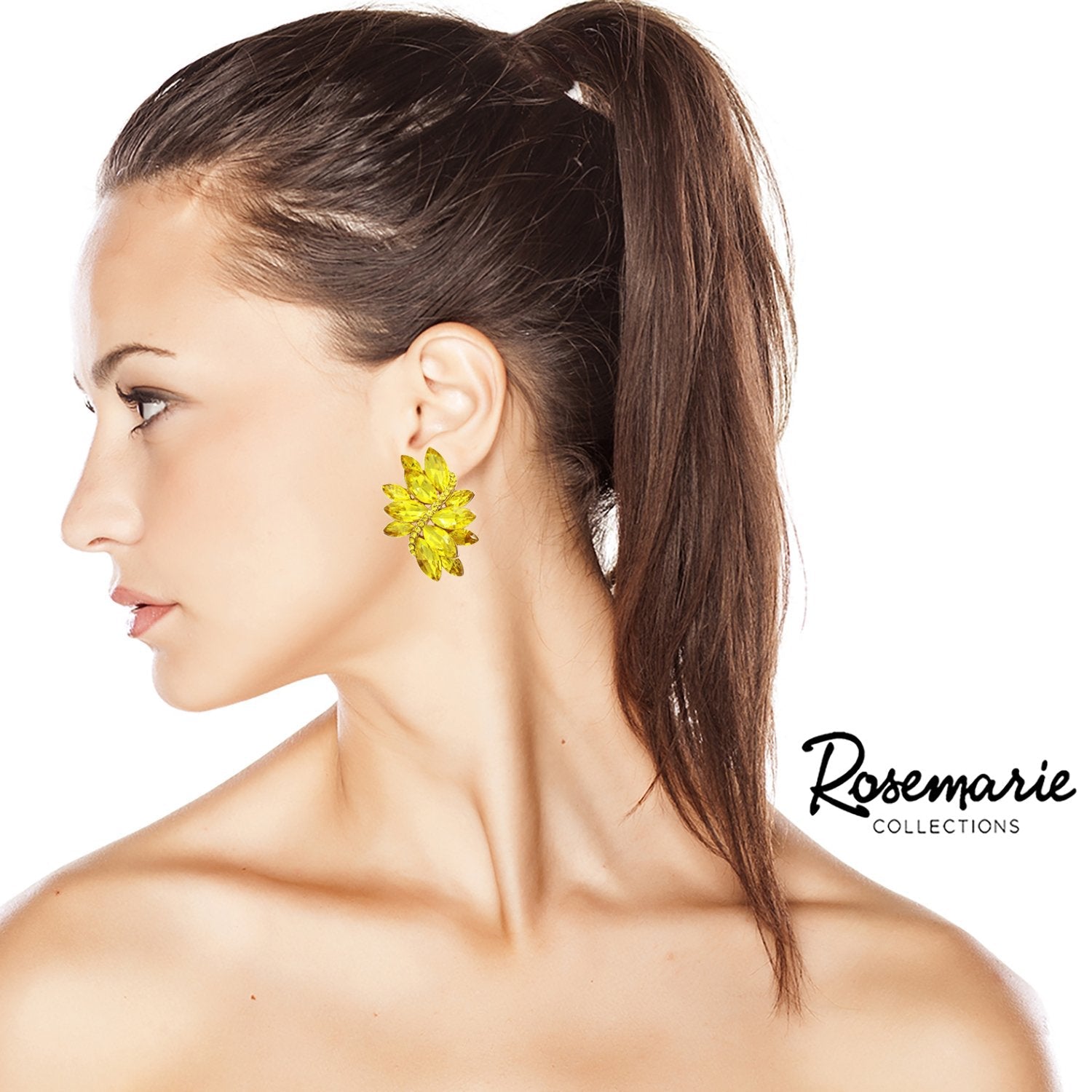 Leaf hot sale cluster earrings