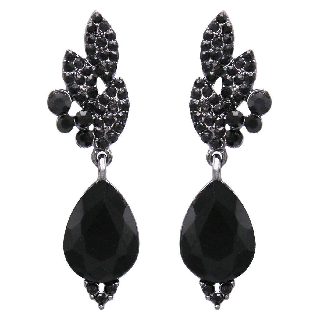 Buy Black Prom Earrings for Women Chandelier Crystal Dangle Earrings for  Women formal Earrings for Women Evening Wear Evening Jewelry for Women  Formal, Metal, No Gemstone at Amazon.in