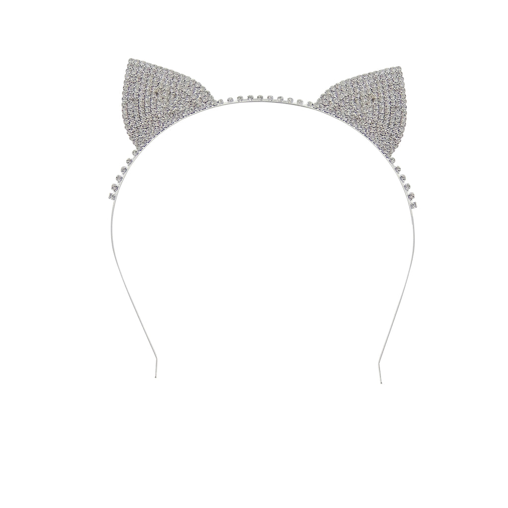 Beautiful Crystal Cat Ears Headband (Gold) – Rosemarie Collections