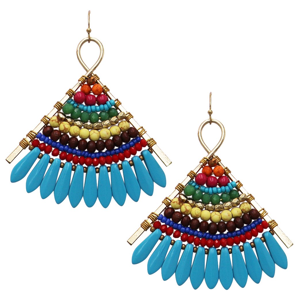 Bohemian store beaded earrings