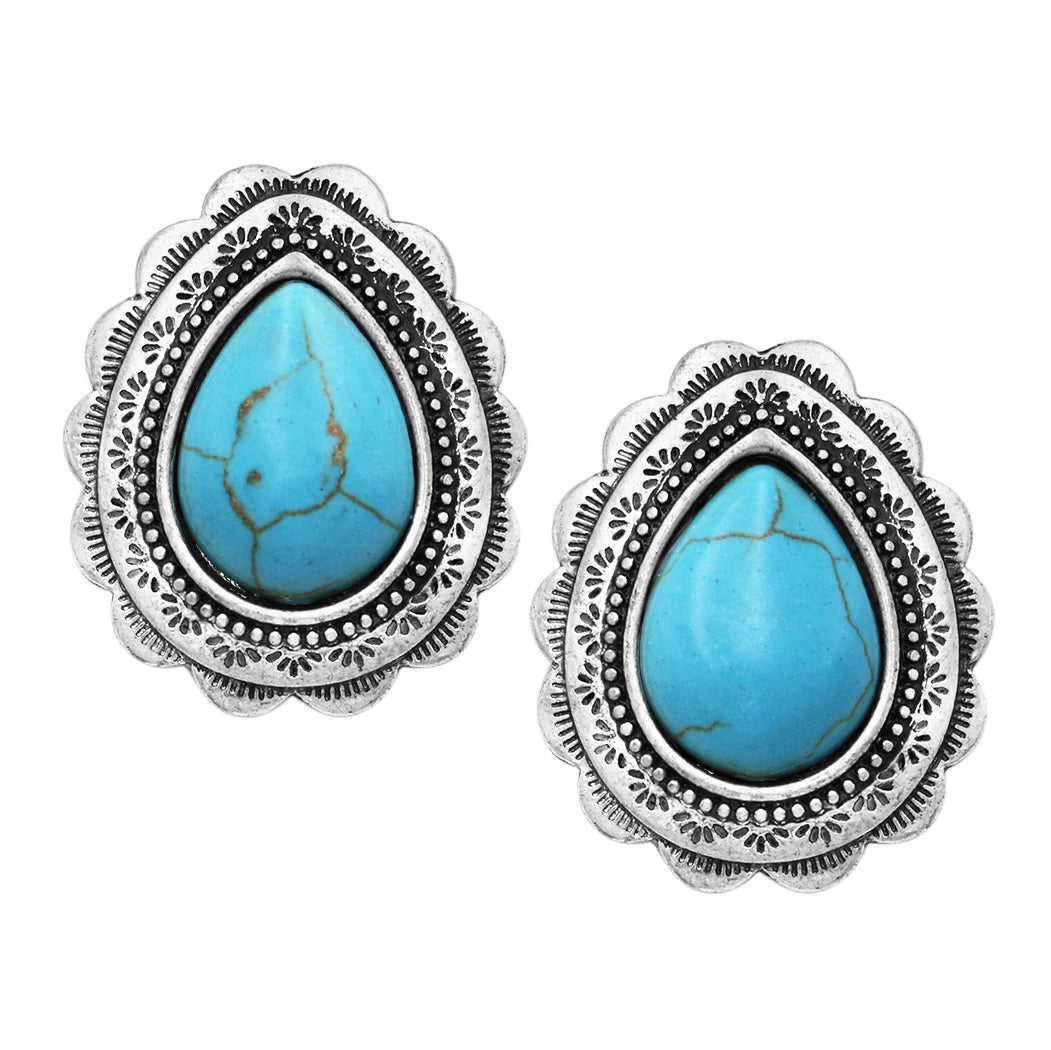 New Vintage Wholesale Bohemian Turquoise Stud Earrings Western Style Celtic  Earrings - China Earrings and Westerm Earring price | Made-in-China.com