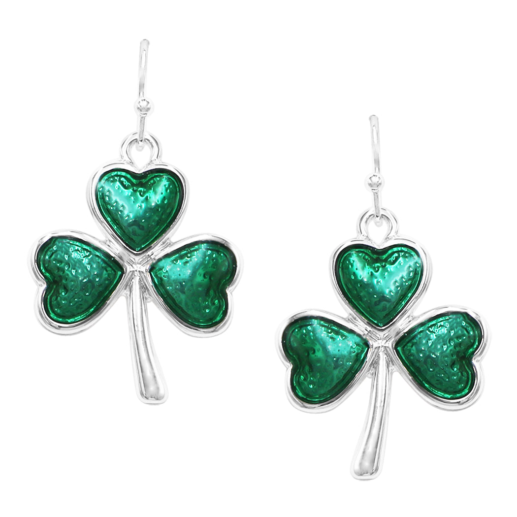St. Patrick's Day Earrings - Lucky Dangle Earrings