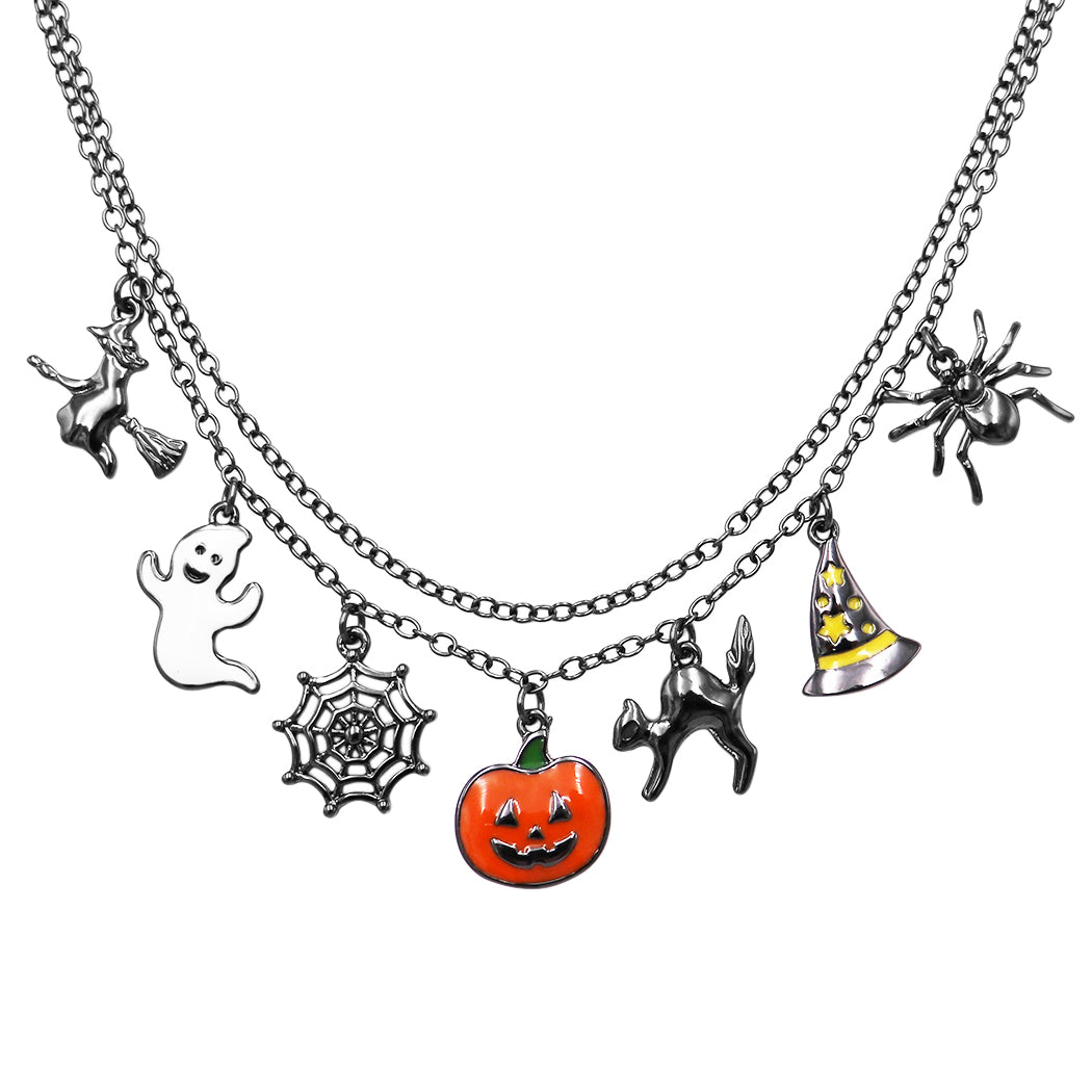 Disney The Nightmare Before Christmas Womens Jack And Sally Necklace, 18''  : Target