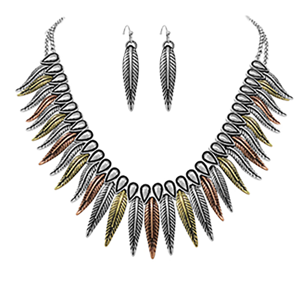 Western deals feather necklace