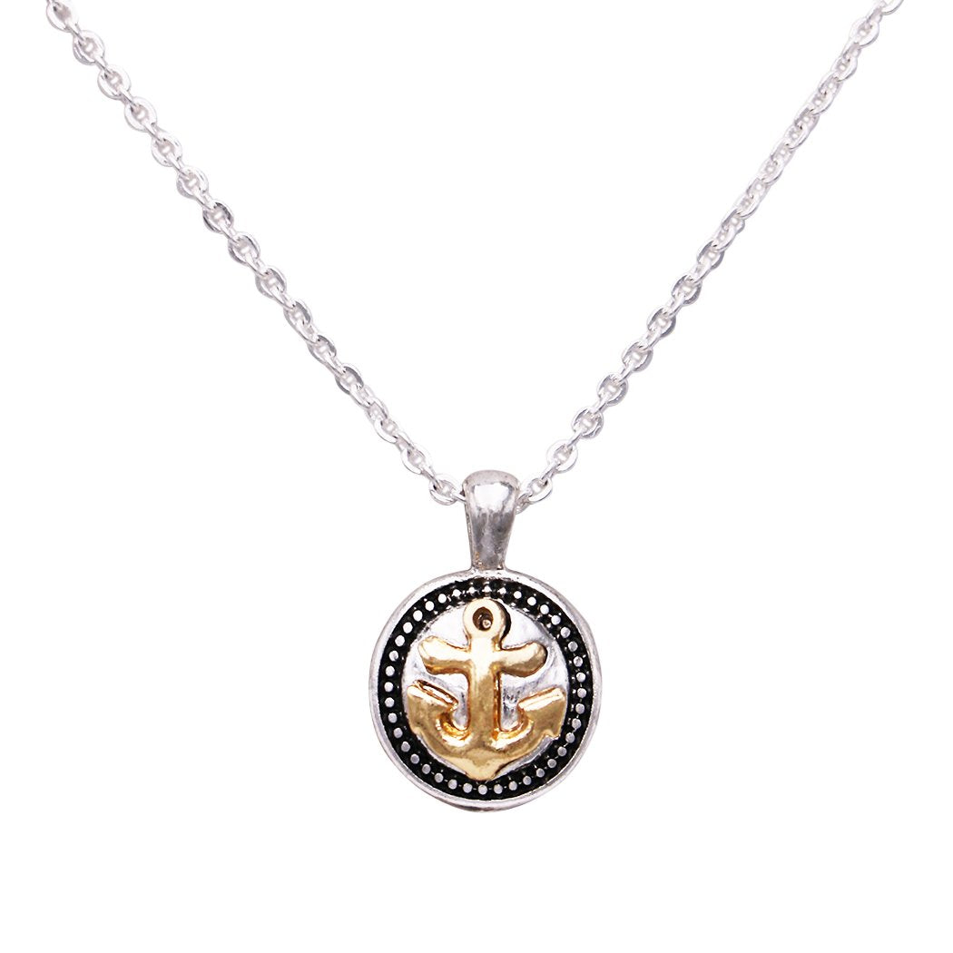 Dainty hot sale anchor necklace