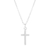 Cross Pendant Necklace (Silver Tone)