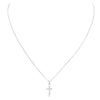 Cross Pendant Necklace (Silver Tone)