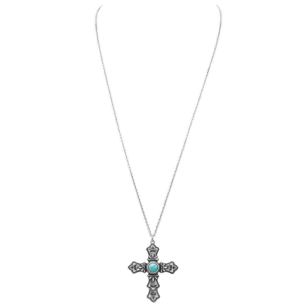 John 3:16, Cross Necklace Silver – dorotheas jewelry