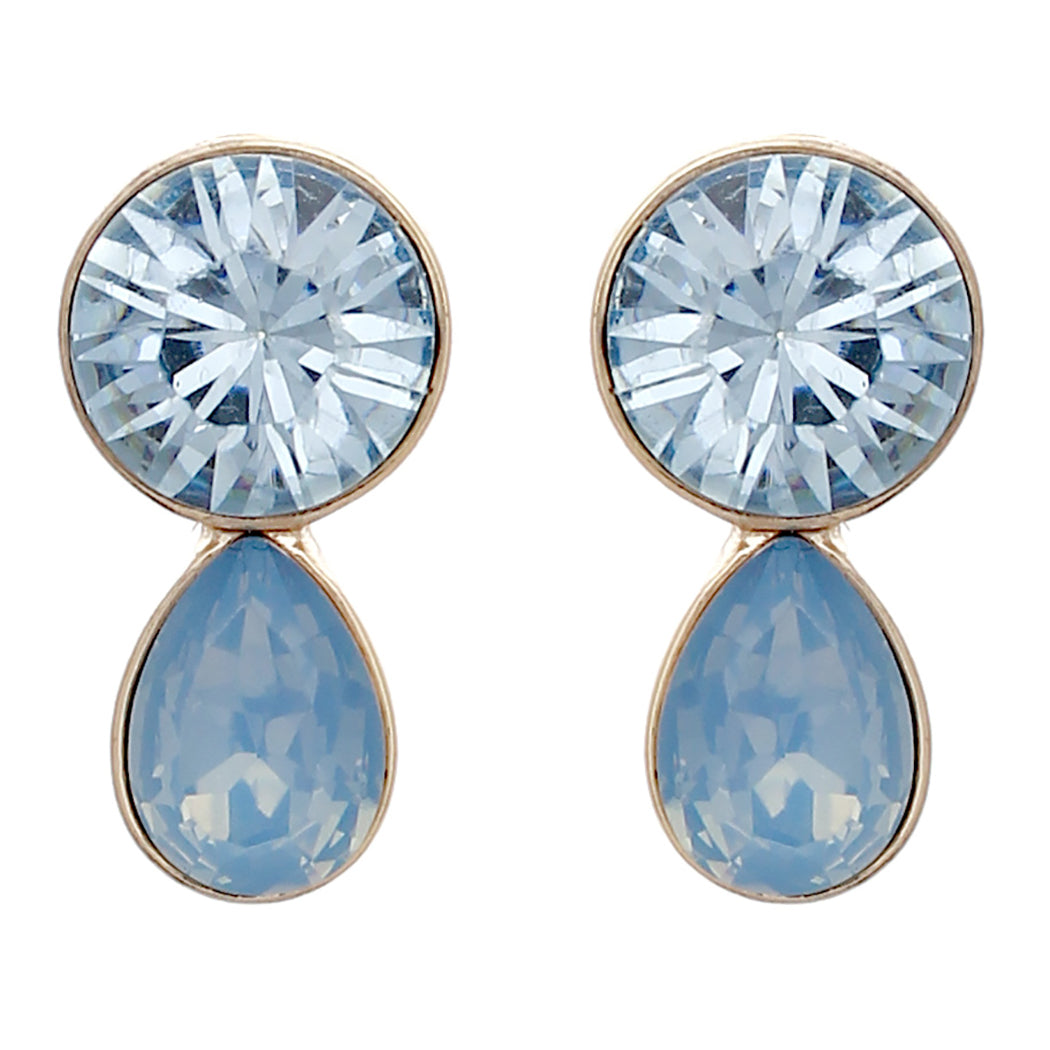 Green / Grey buy Sapphire Rondelle Dangle Earrings