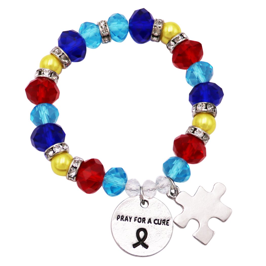 Blessed Beaded Bracelet with Charms 