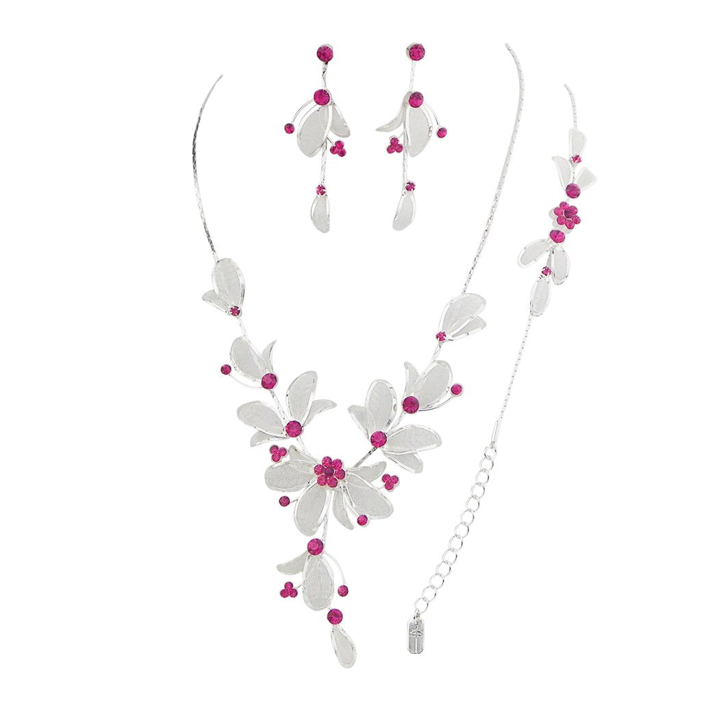 Pink Colour Necklace Jewellery - Swapnagandha Collection