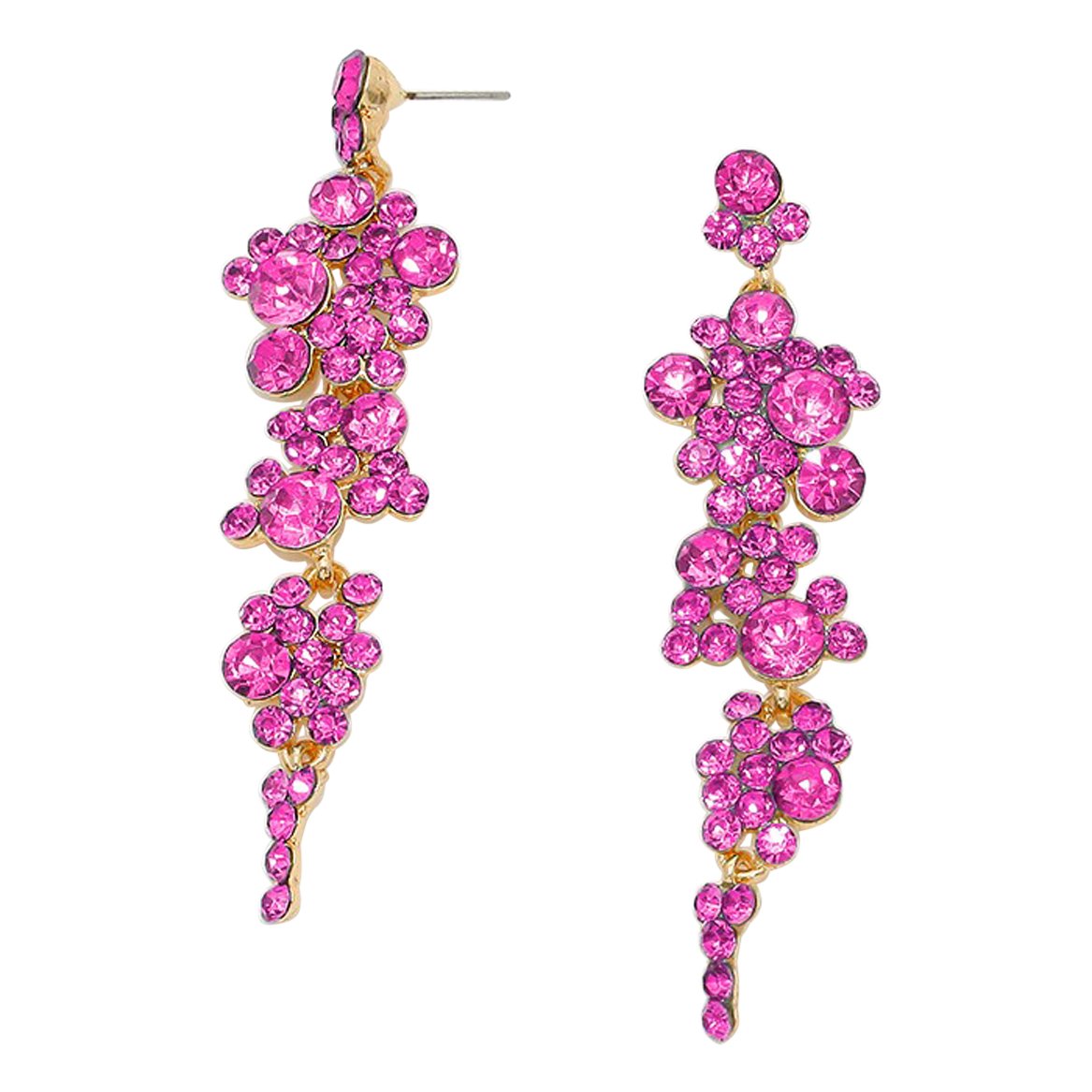 Buy Hot Pink Long Tassel Drop Earrings Online in India - Etsy