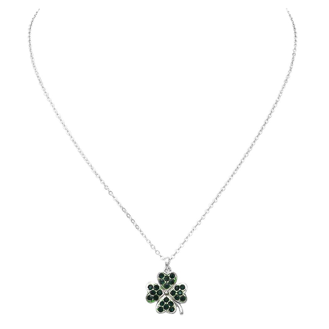 Leaf Clover Pendant Necklace | Four Leaf Clover Necklaces | Four Leaf  Clover Pendant - Necklace - Aliexpress